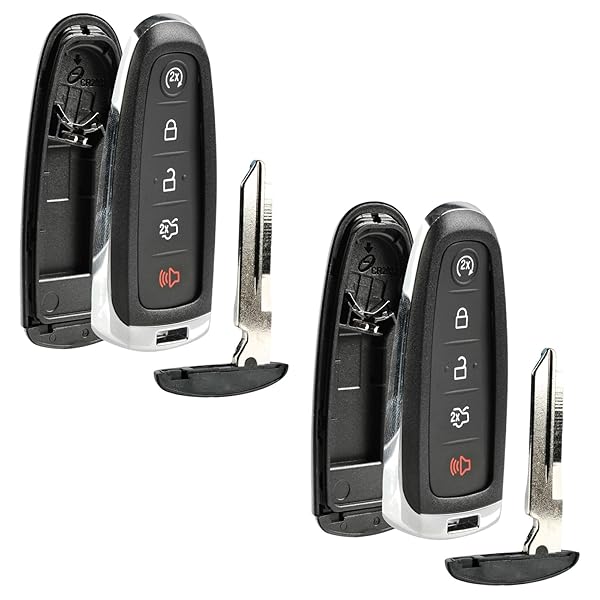 USARemote Shell Case Key Fob Keyless Entry Remote for Ford Edge Expedition Explorer Flex Focus Taurus Lincoln MKX MKS MKT Navigator 2011 to 2016 Set of 2 - View 2 of 8