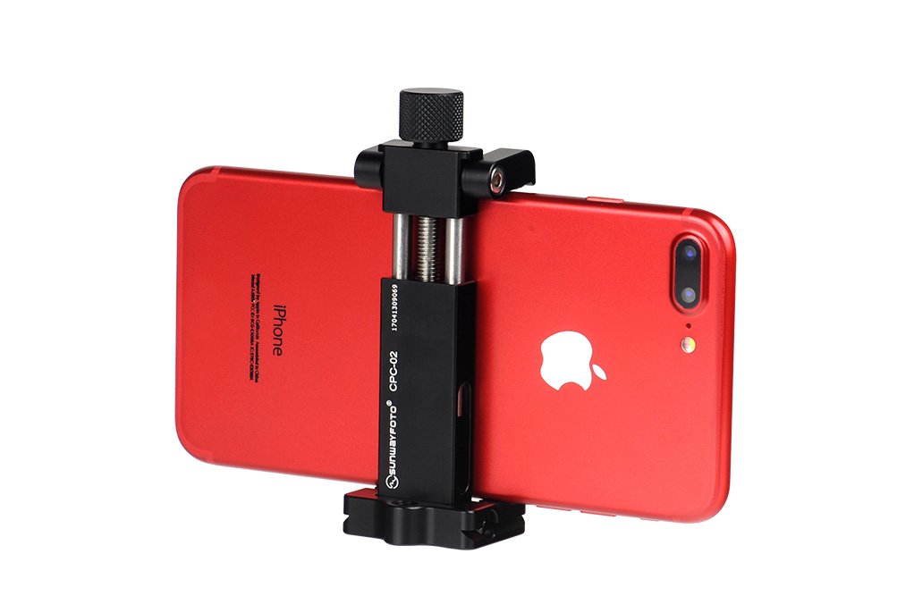 SunwayFoto CPC-02 Professional Mobile Phone Clamp Tripod Mount Arca Dovetail for Photography and Videography - View 5 of 7