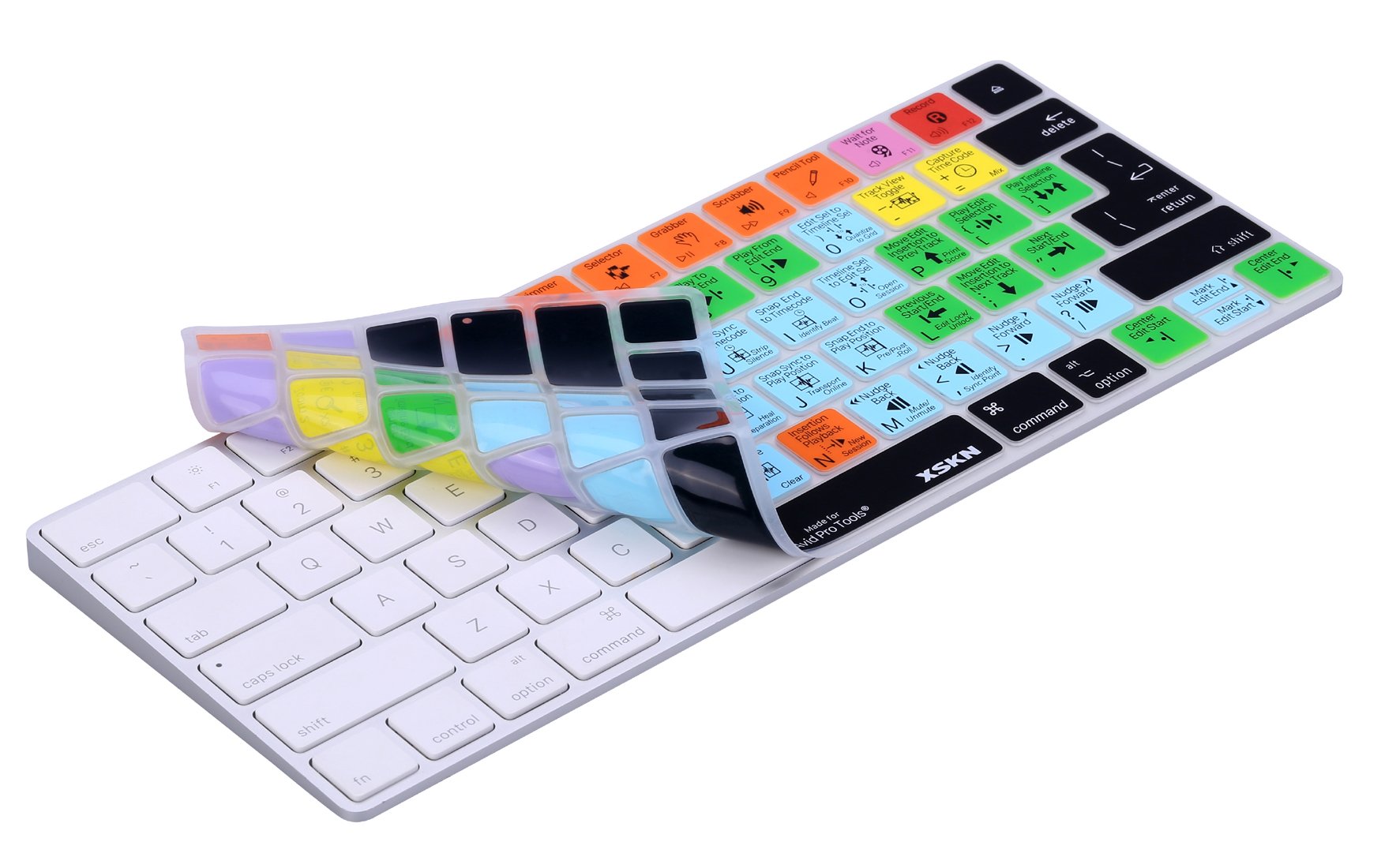 XSKN Avid Pro Tools Silicone Keyboard Cover for Apple Magic Keyboard 2015 MLA22LLA MLA22BA A1644 US EU Versions - View 5 of 9