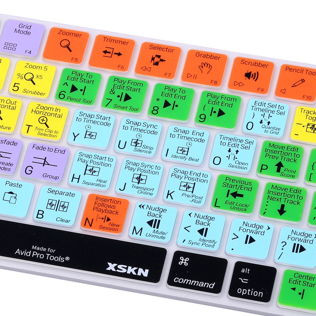 XSKN Avid Pro Tools Silicone Keyboard Cover for Apple Magic Keyboard 2015 MLA22LLA MLA22BA A1644 US EU Versions - View 6 of 9