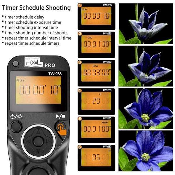 PIXEL Pixel TW-283 E3 Wireless Shutter Release for Canon EOS: XT, XTi, T1i, T2i, 60D & More - View 6 of 9