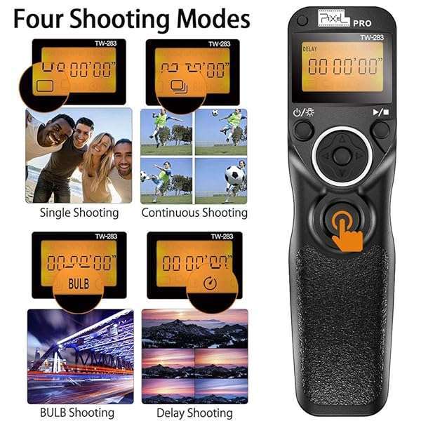 PIXEL Pixel TW-283 E3 Wireless Shutter Release for Canon EOS: XT, XTi, T1i, T2i, 60D & More - View 7 of 9