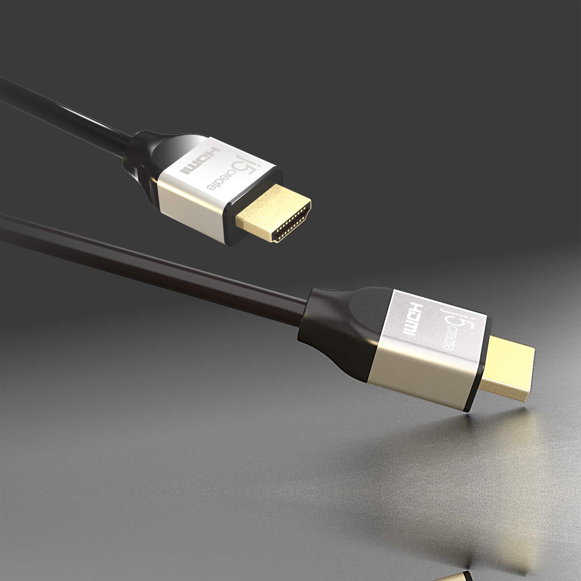 j5create Ultra HD 4K HDMI Cable 6.6 ft Black HDMI 2.0 Certified Supports 4K 60Hz Backward Compatible with HDMI 1.4 1.3 - View 4 of 7