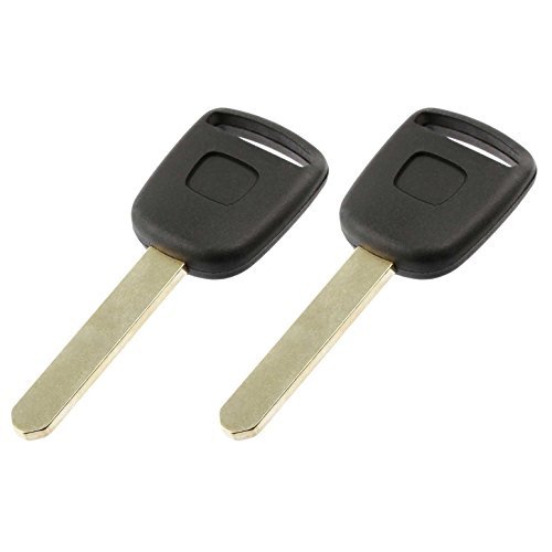Uncut Transponder Ignition Key Set for Honda CRV Civic Element Odyssey Pilot S2000 with T5 Chip Pack of 2