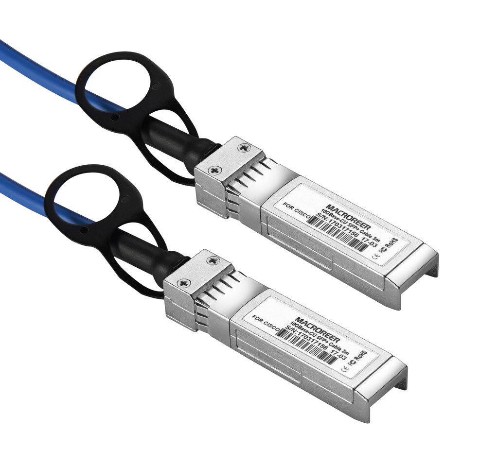 Macroreer 10Gbase-CU SFP Cable 2 Meter Passive DAC Compatible with Ubiquiti Cisco D-Link Supermicro Netgear Mikrotik Open Source Switches - View 2 of 8