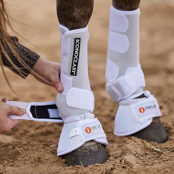 Iconoclast Iconoclast Front Orthopedic Support Boots XL Black for Equine Performance and Comfort - View 3 of 6