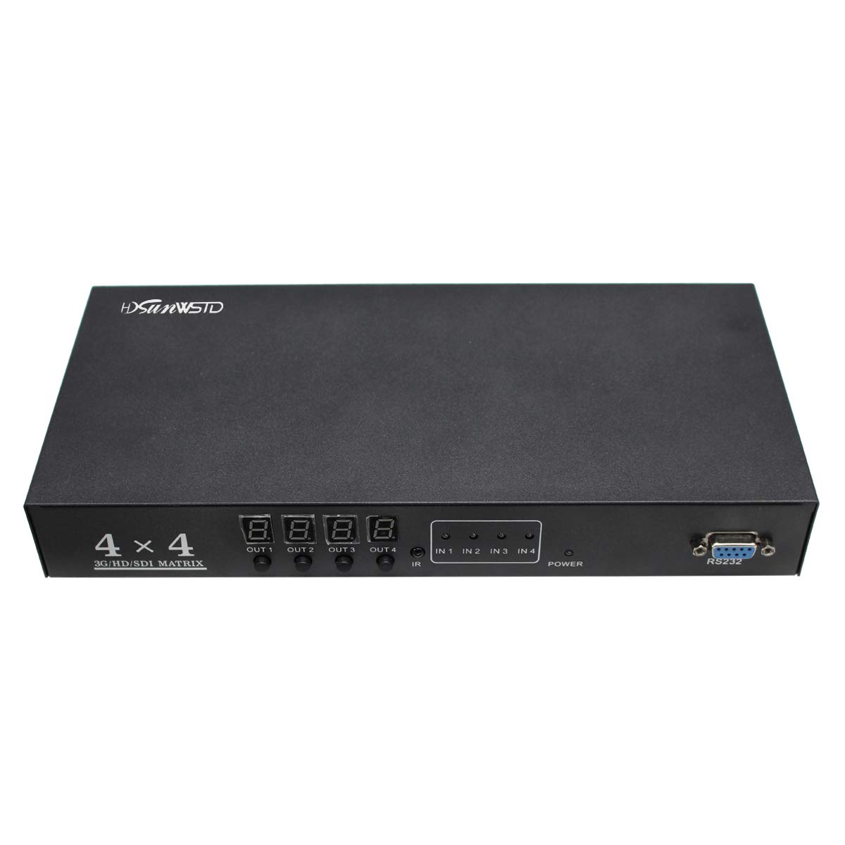 4x4 SDI Matrix Switcher for HD-SDI SD-SDI 3G-SDI Signals with 4 Inputs and 4 Outputs