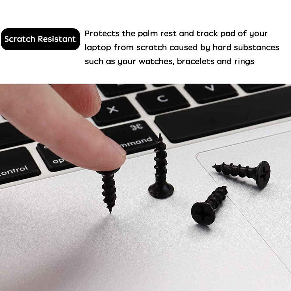 Toshion Palm Rest Cover and Trackpad Protector Skin for MacBook Air 13.3 A1466 A1369 Silver - View 2 of 7