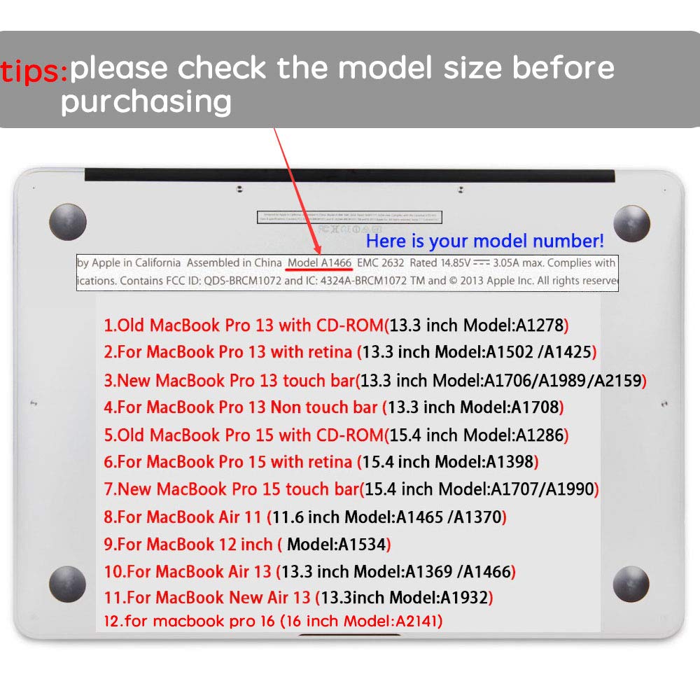 Toshion Palm Rest Cover and Trackpad Protector Skin for MacBook Air 13.3 A1466 A1369 Silver - View 7 of 7