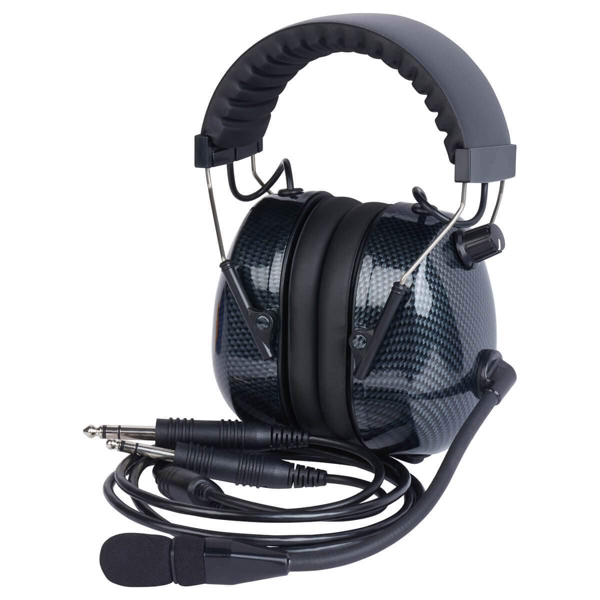 Wicom Headsets WICOM Aviation Headset Carbon Fiber Lightweight Noise Cancelling for Pilots and Aviation Enthusiasts