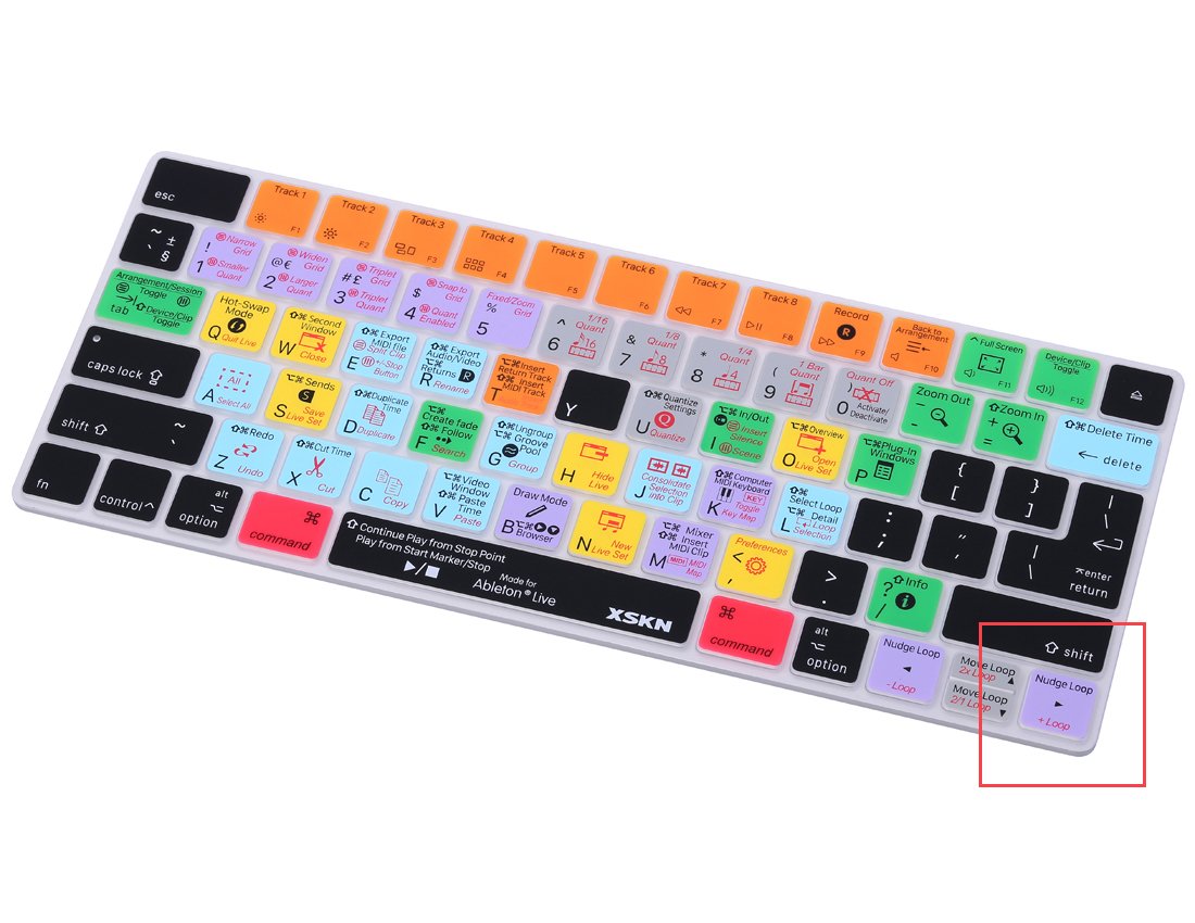 XSKN Ableton Live Keyboard Cover for Apple Magic Keyboard MLA22LLA US EU Layout - View 3 of 7