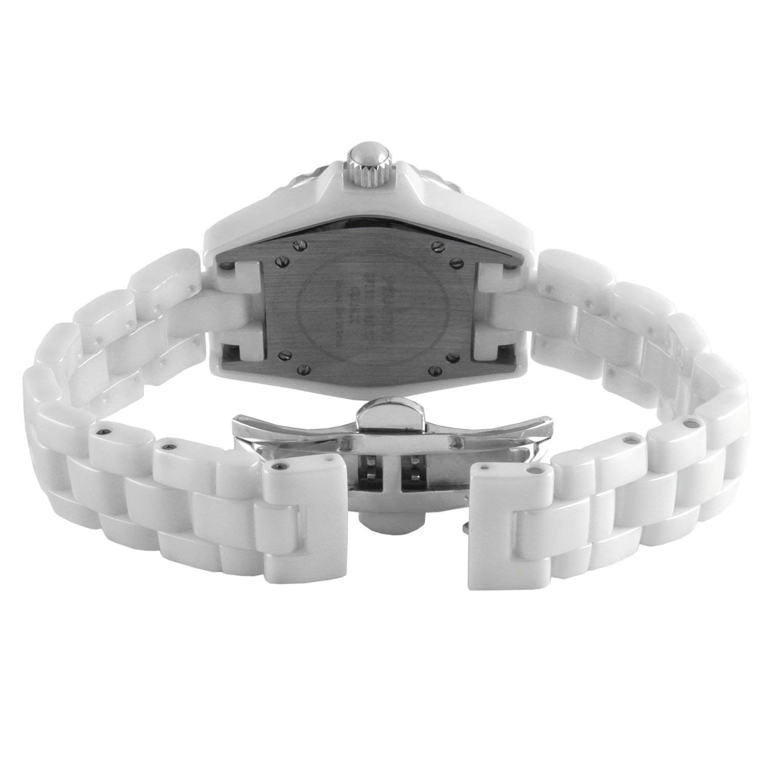 Peugeot Peugeot White Ceramic Sport Watch with Bezel and Crystal Markers for Stylish Timekeeping - View 2 of 8
