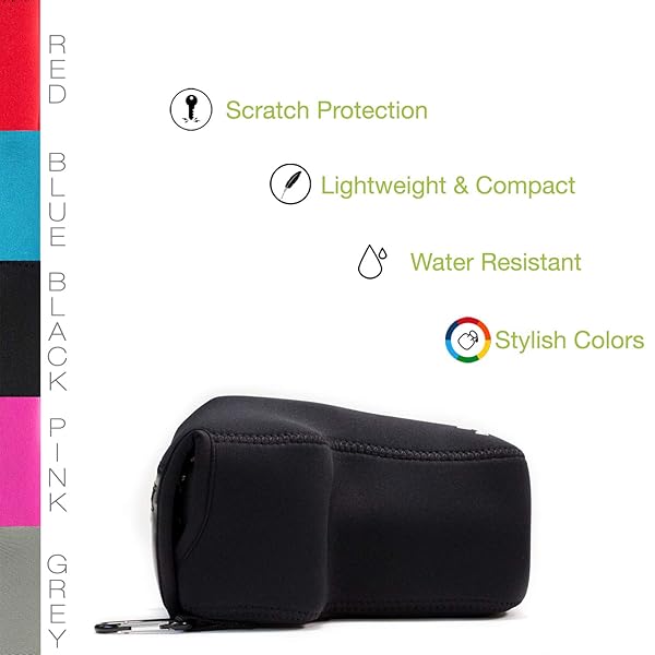 MegaGear Ultra Light Neoprene Camera Case for Canon EOS Rebel SL3, 250D, 200D & More - MegaGear MG1194 - View 7 of 10