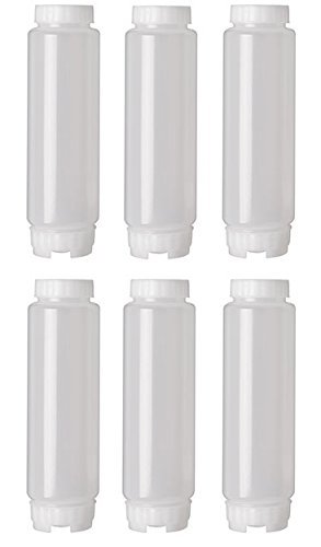 FIFO 6 Pack FIFO 16 oz. Squeeze Bottles - Perfect for Precise Dispensing & Storage