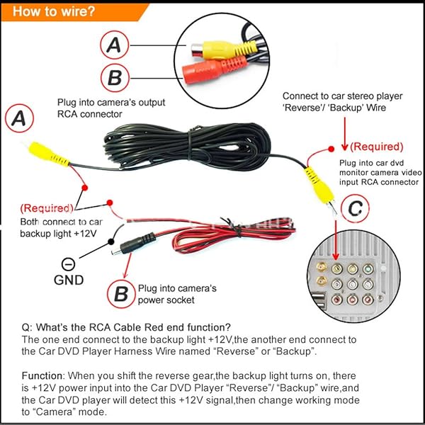 Navinio Navinio Waterproof Backup Camera for VW Scirocco Fabia Seat Tiguan Touareg Santana Golf 5 V Passat Polo Skoda Rear-View Parking - View 10 of 10