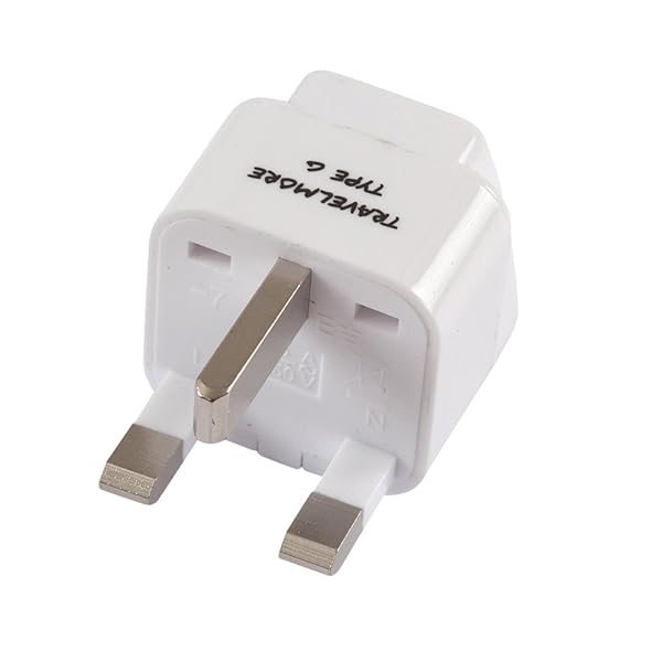 TravelMore 2 Pack UK Travel Adapter Type G Plug Compatible with Outlets in UK Ireland Hong Kong Scotland England London Dublin and More - View 3 of 6