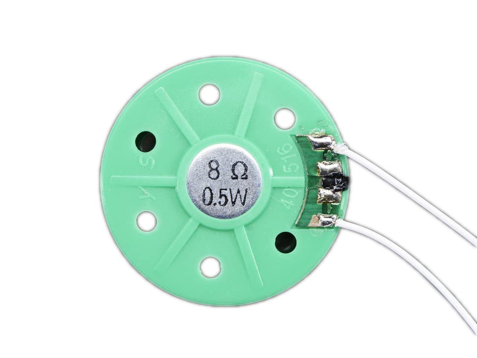 Thin Plastic Speaker 8 Ohm 0.5W 40mm Pack of 2 High Quality Sound for DIY Projects - View 2 of 2