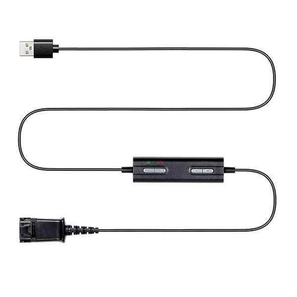 VoiceJoy VoiceJoy QD to USB Adapter Cable for Plantronics Headsets - Volume Control & Mute for Mic/Speaker - View 2 of 8