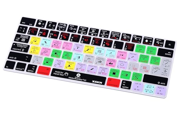 XSKN XSKN Magic Keyboard Cover for Adobe Illustrator Durable Silicone Skin for Apple Magic Keyboard MLA22LL/A - View 9 of 10