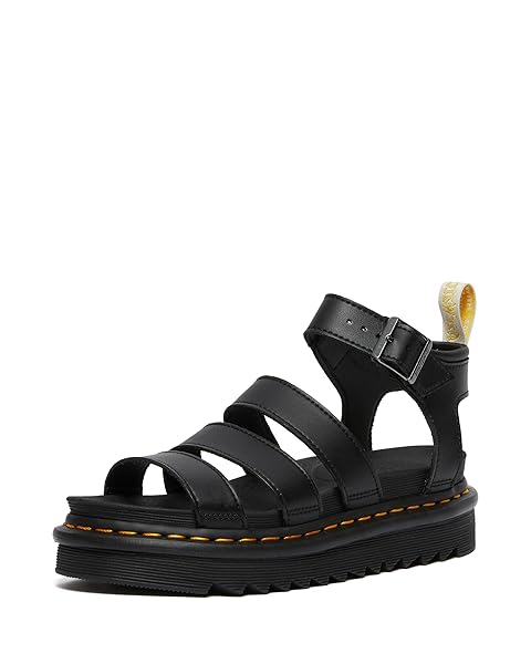 Dr. Martens Shop Dr. Martens Women's V Blaire Fisherman Sandal - Black Felix Rub Off, Size 6 US | Stylish & Comfortable Footwear