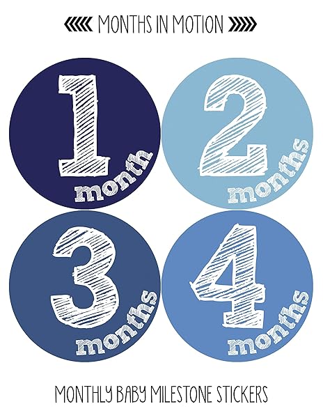 Months In Motion Months in Motion Baby Monthly Stickers - Milestone Gift for Newborns & Infants (Set of 12) - View 3 of 5