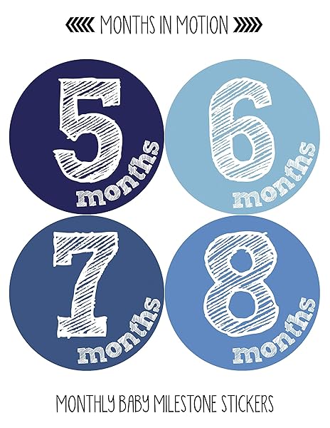 Months In Motion Months in Motion Baby Monthly Stickers - Milestone Gift for Newborns & Infants (Set of 12) - View 4 of 5