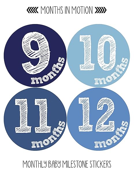 Months In Motion Months in Motion Baby Monthly Stickers - Milestone Gift for Newborns & Infants (Set of 12) - View 5 of 5