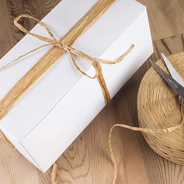 CREATRILL Creatrill 218 Yards Raffia Paper Craft Ribbon - 1/4 Inch Twine for DIY Projects & Packing - View 4 of 8