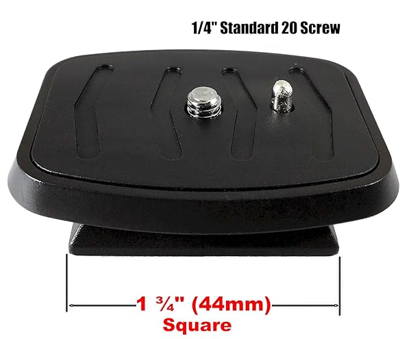 DaVoice DaVoice 44mm Quick Release Plate for Ambico, Velbon, Sony Tripods - Camera Mount Adapter Replacement - View 10 of 10