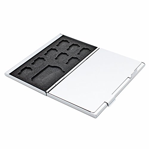 Foto&Tech Foto&Tech Silver Aluminum Memory Card Case: 4 SD & 8 Micro SD Slots for Lexar, SanDisk, Kingston, Sony - View 3 of 6