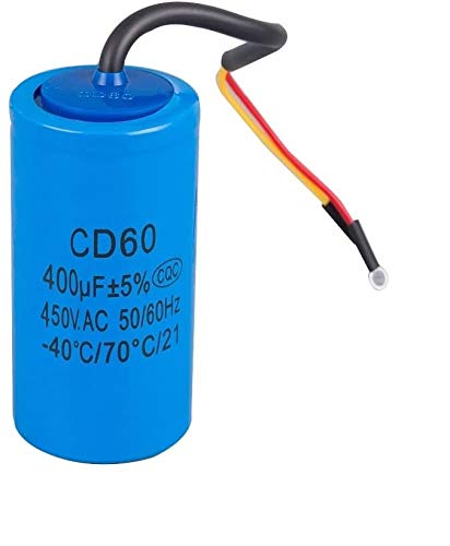 Capacitor Capacitor US 450VAC 400uF Appliance Motor Start Run CD60 for Efficient Performance and Reliability