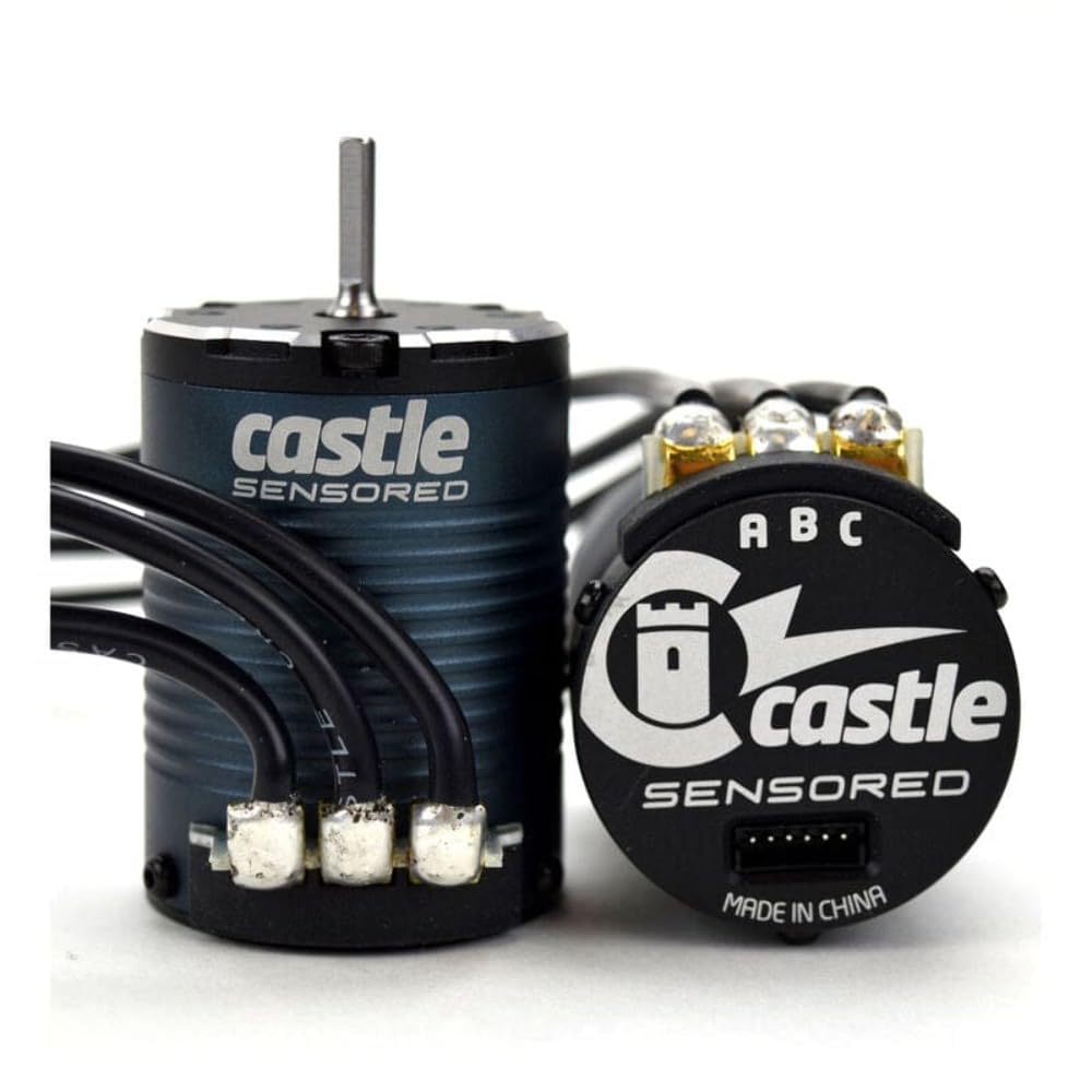 Castle Creations High Performance 4-Pole Sensored Brushless Motor 1406 3800KV for RC Cars and Drones