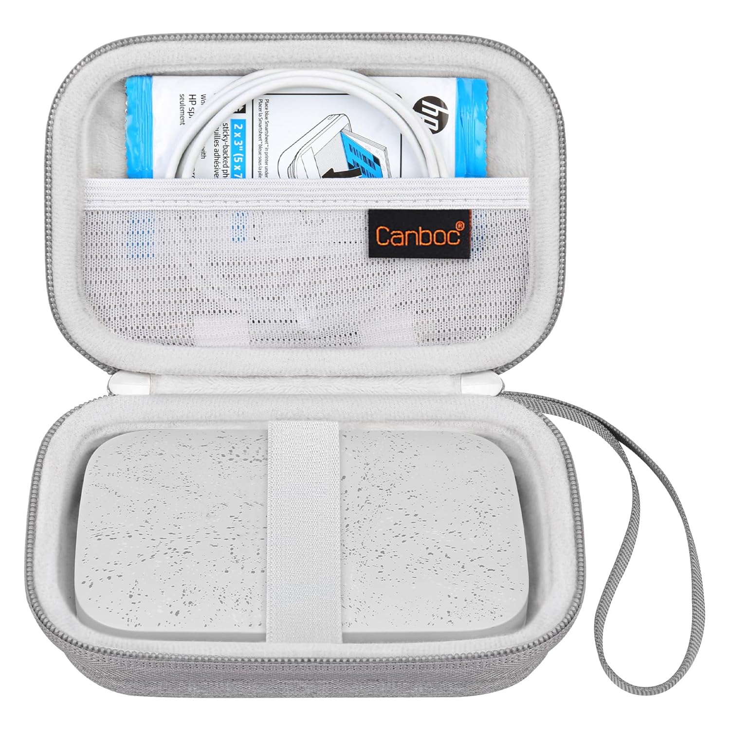 Canboc Canboc Carrying Case for HP Sprocket Kodak Step Lifeprint 2x3 Photo Printers Red Mesh Bag for Photo Paper and Cable - View 8 of 9