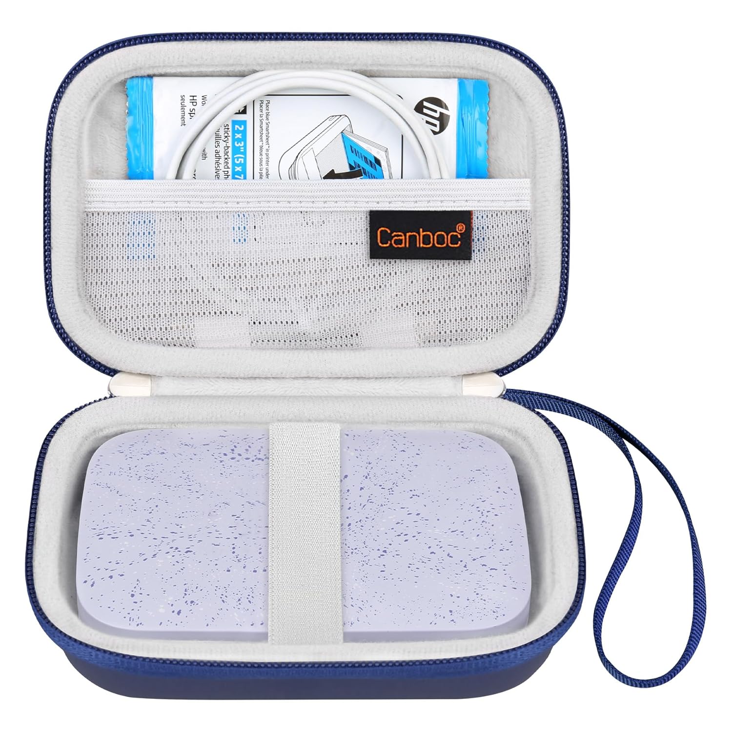 Canboc Canboc Carrying Case for HP Sprocket Kodak Step Lifeprint 2x3 Photo Printers Red Mesh Bag for Photo Paper and Cable - View 9 of 9