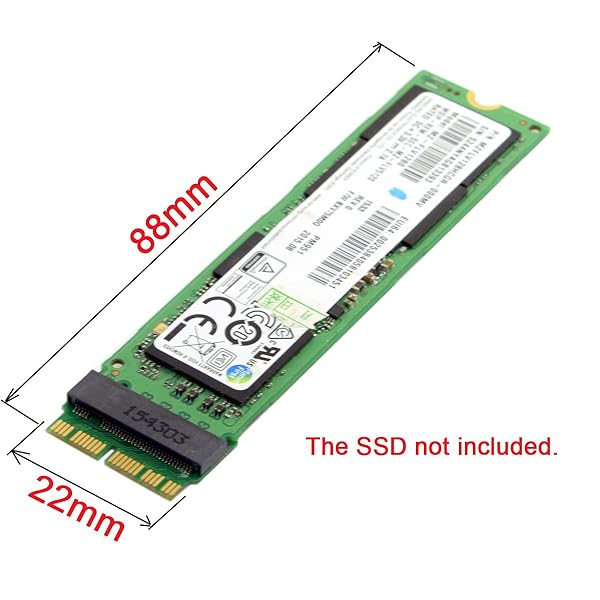 JSER JSER 12+16pin M.2 NGFF AHCI SSD Convert Card for MAC Air Pro A1493 A1502 A1465 A1466 2014 2015 Compatibility - View 5 of 10