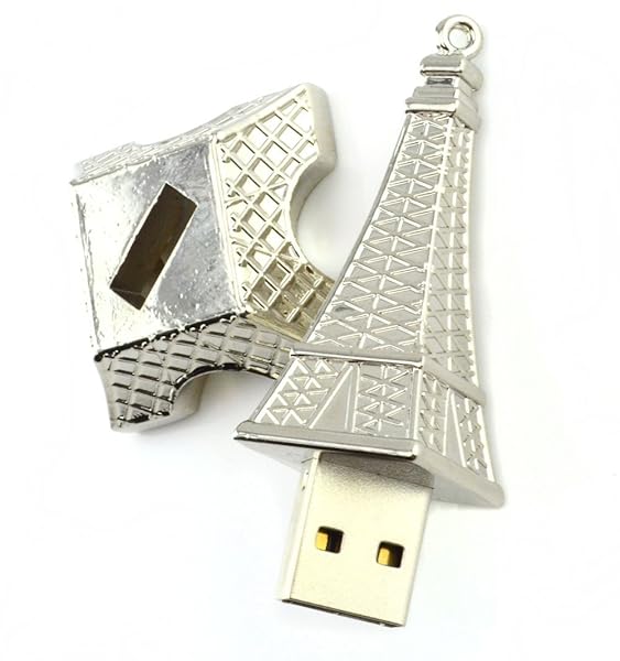 WooTeck WooTeck 128GB Metal Eiffel Tower USB Flash Drive High Speed Storage Unique Design for Easy Data Transfer - View 8 of 8