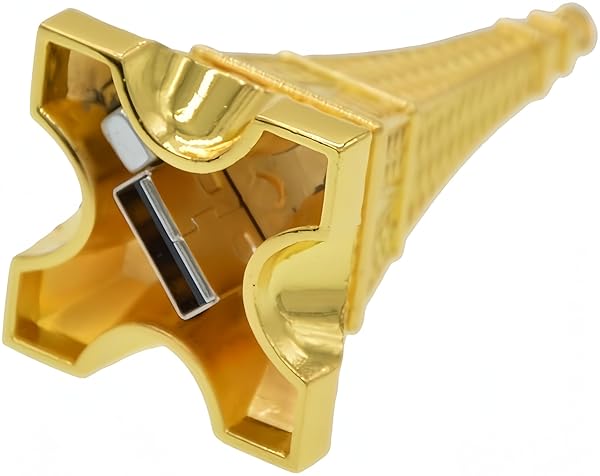 WooTeck WooTeck 64GB Metal Eiffel Tower USB Flash Drive Golden Stylish Storage Solution for Data Transfer and Backup - View 5 of 10