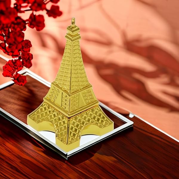 WooTeck WooTeck 64GB Metal Eiffel Tower USB Flash Drive Golden Stylish Storage Solution for Data Transfer and Backup - View 3 of 10