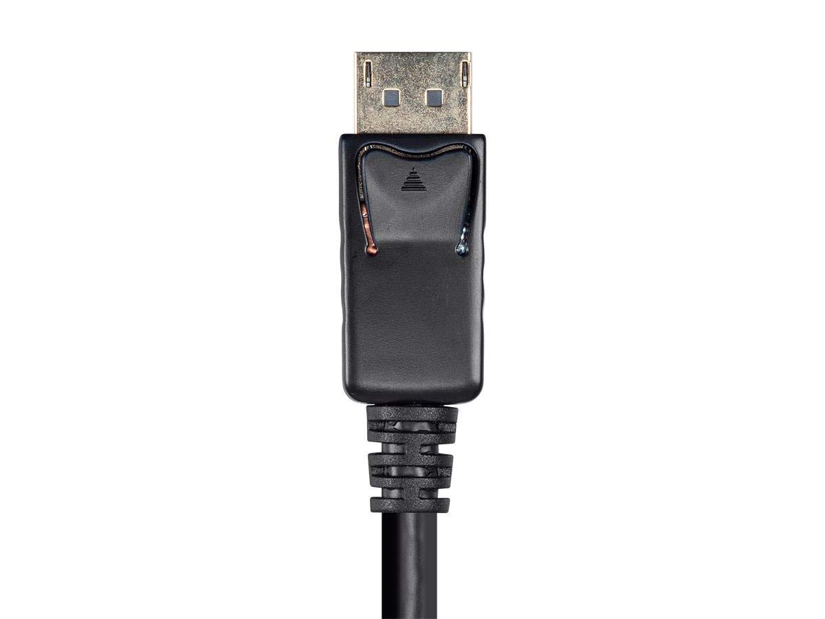 Monoprice DisplayPort 1.1 to HDTV Cable 4K 1080p 6 Feet Gold Plated Connectors Deep Color Black - View 3 of 6