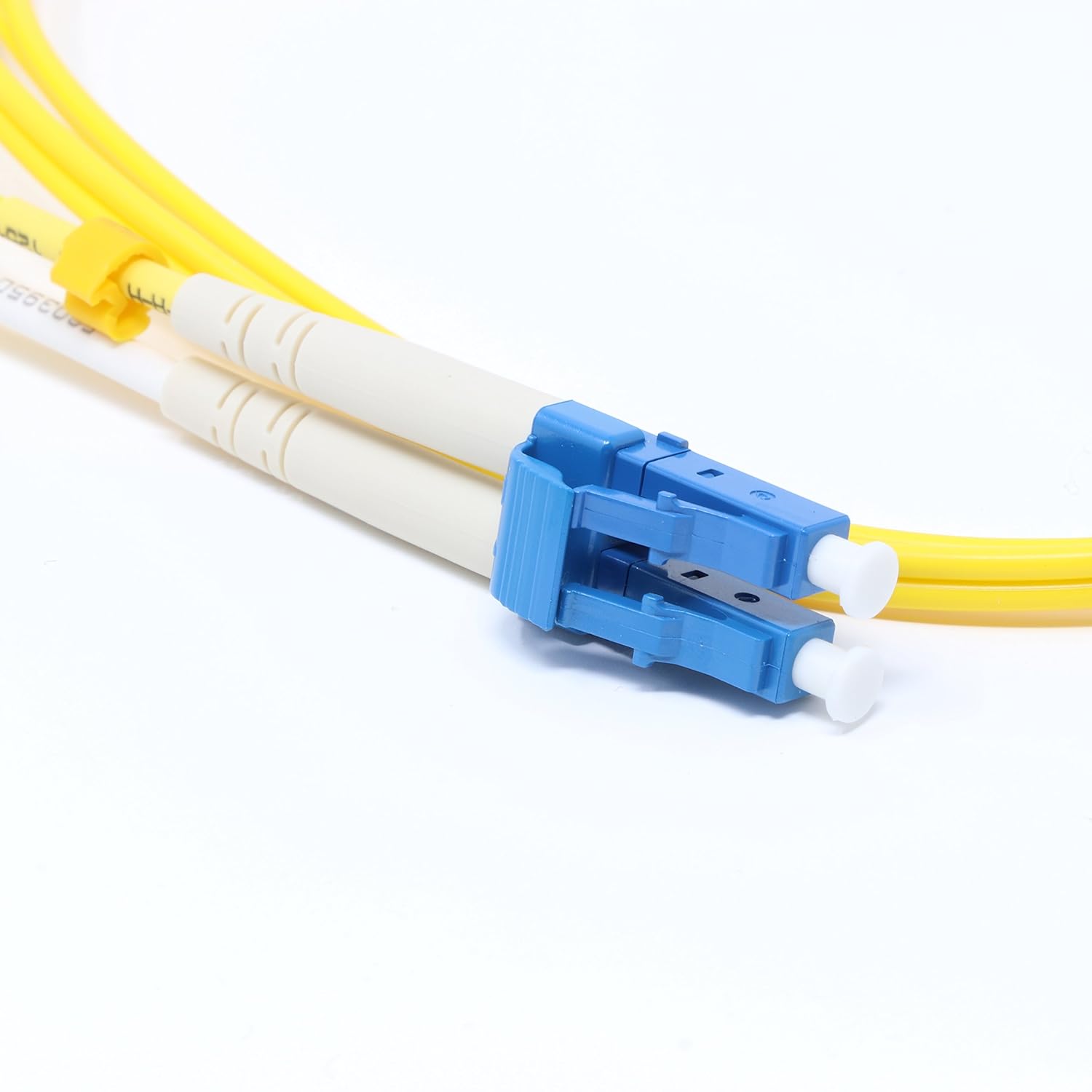 Ultra Spec Cables 1.5 Meter Singlemode Duplex Fiber Optic Cable LC to LC Yellow 9/125 for High Speed Data Transmission