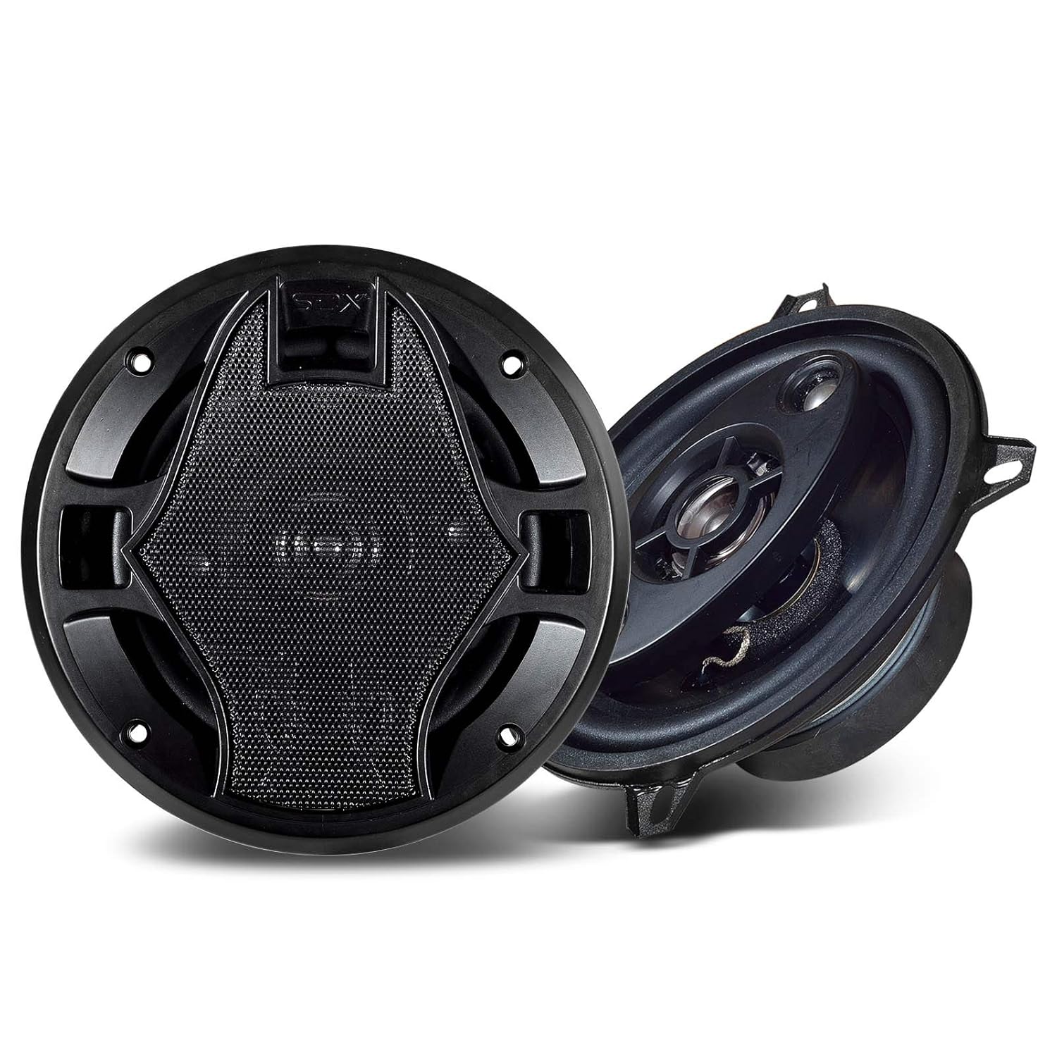 SONDPEX SONDPEX SDX Audio 5.25 Inch 4 Way Car Speaker Pair Upgraded Premium Coaxial Component Stereo System for Enhanced Car Audio Experience