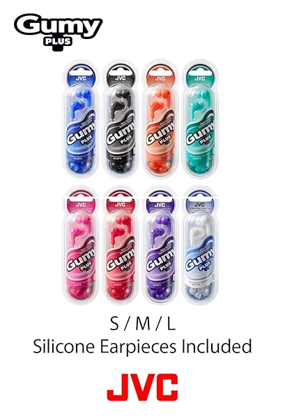 JVC JVC Gumy HAFX7B Black Earbuds: Powerful Sound & Comfortable Fit with Silicone Ear Pieces - View 7 of 7