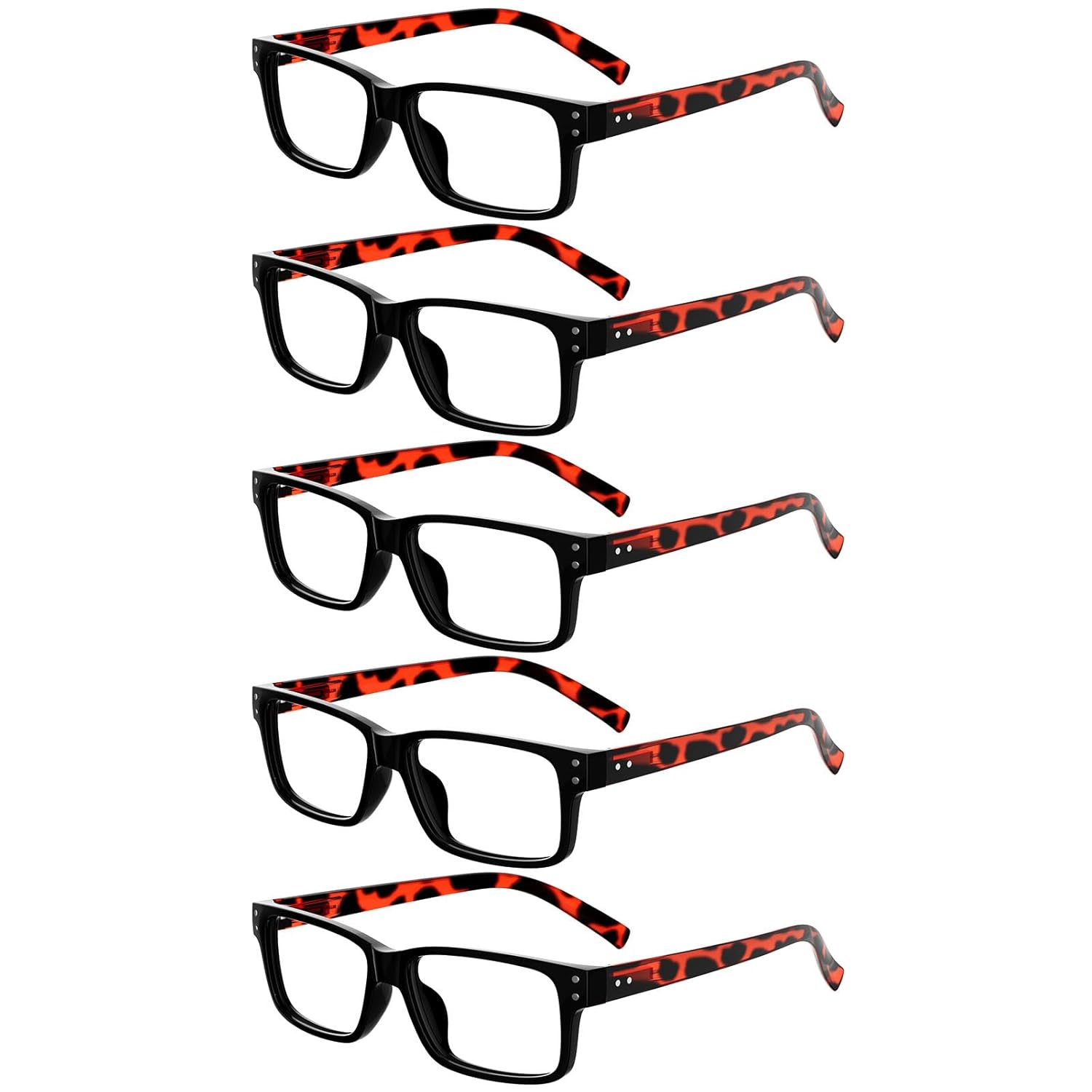 Eyekepper Eyekepper 5 Pack Classic Reading Glasses for Men Zero Power Stylish and Comfortable - View 8 of 9