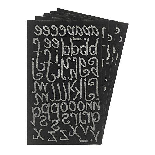 Magfok Magfok Iron-On 1.5 Inch Letters for Clothing - Black Uppercase & Lowercase Transfers (5 Sheets) - View 2 of 5