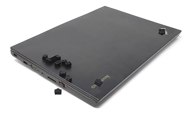 iexcell 50 Pcs Black RJ45 Ethernet Hub Port Dust Cover Caps - Anti-Dust Protector for Network Connections - View 7 of 7