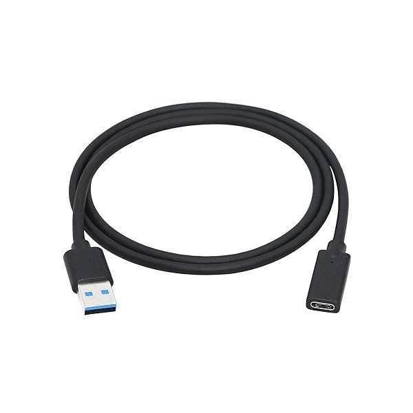 CERRXIAN CERRXIAN USB 3.0 Type A to Type C Female Adapter - 3ft Connector Converter (Black)