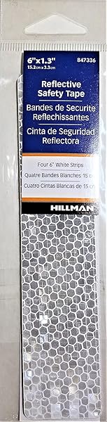 Hillman Buy Hillman Reflective Safety Tape - White 4-Pack for Enhanced Visibility & Safety