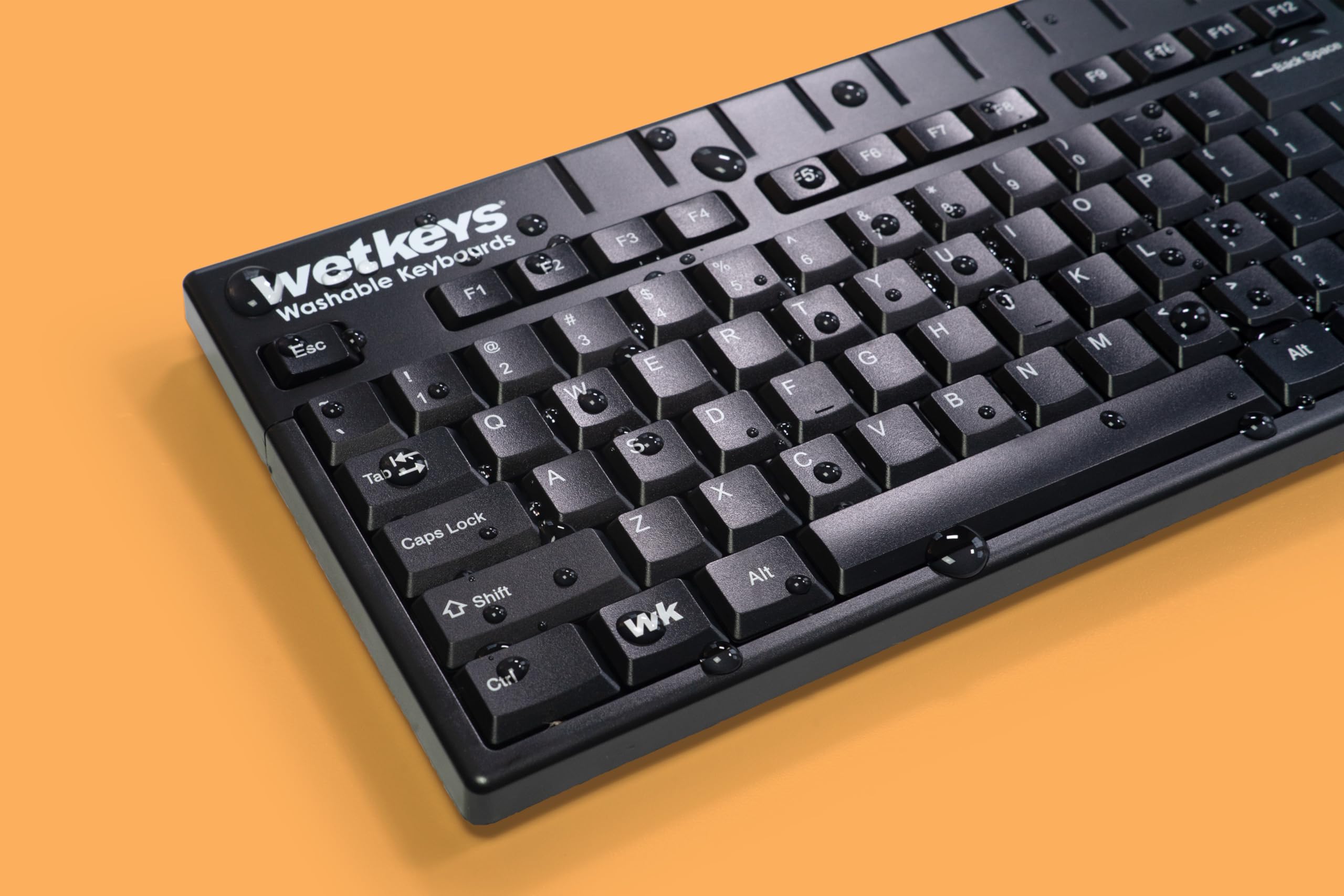 Pro Grade Full Size ABS USB Keyboard Waterproof Standard Style 10 Key Black - View 8 of 9