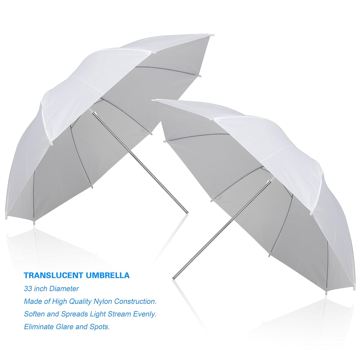 EMART EMART Photography Umbrella Lighting Kit 400W 5500K Continuous Reflector Lights for Studio Video and Portrait Shooting 2 Packs - View 6 of 8