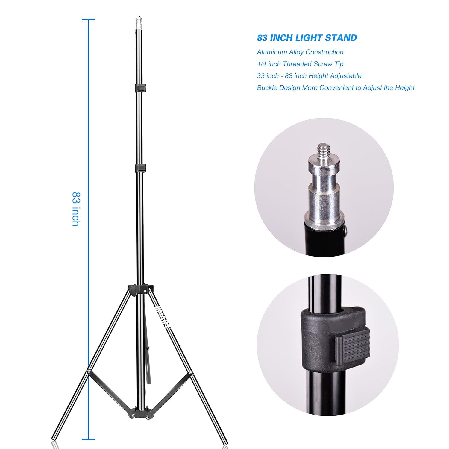 EMART EMART Photography Umbrella Lighting Kit 400W 5500K Continuous Reflector Lights for Studio Video and Portrait Shooting 2 Packs - View 7 of 8